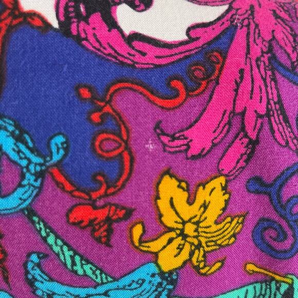 Vintage Box Office Jacket 80s Lightweight Floral Print Short Waist - Picture 10 of 10